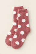 Soft Fuzzy Polka Dot Short Socks (Pack of 10)