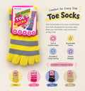 Colorful Toe Socks – Comfort for Every Step (Pack of 12)