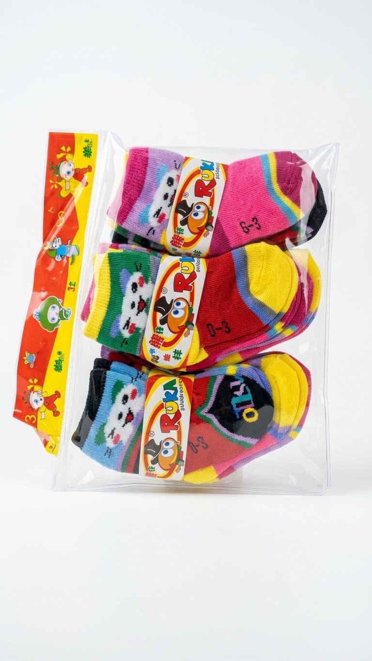 New born baby Cartoon Socks (Pack of 12)