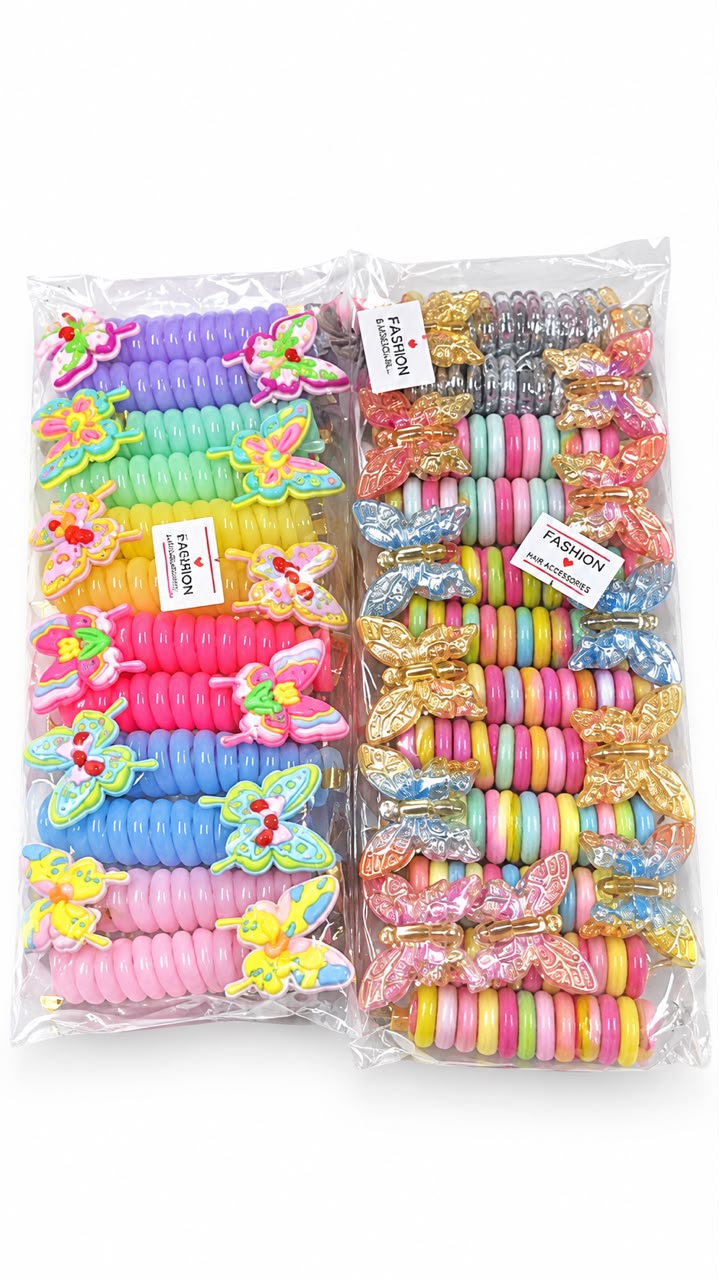 Colorful Butterfly Hair Accessories (12)