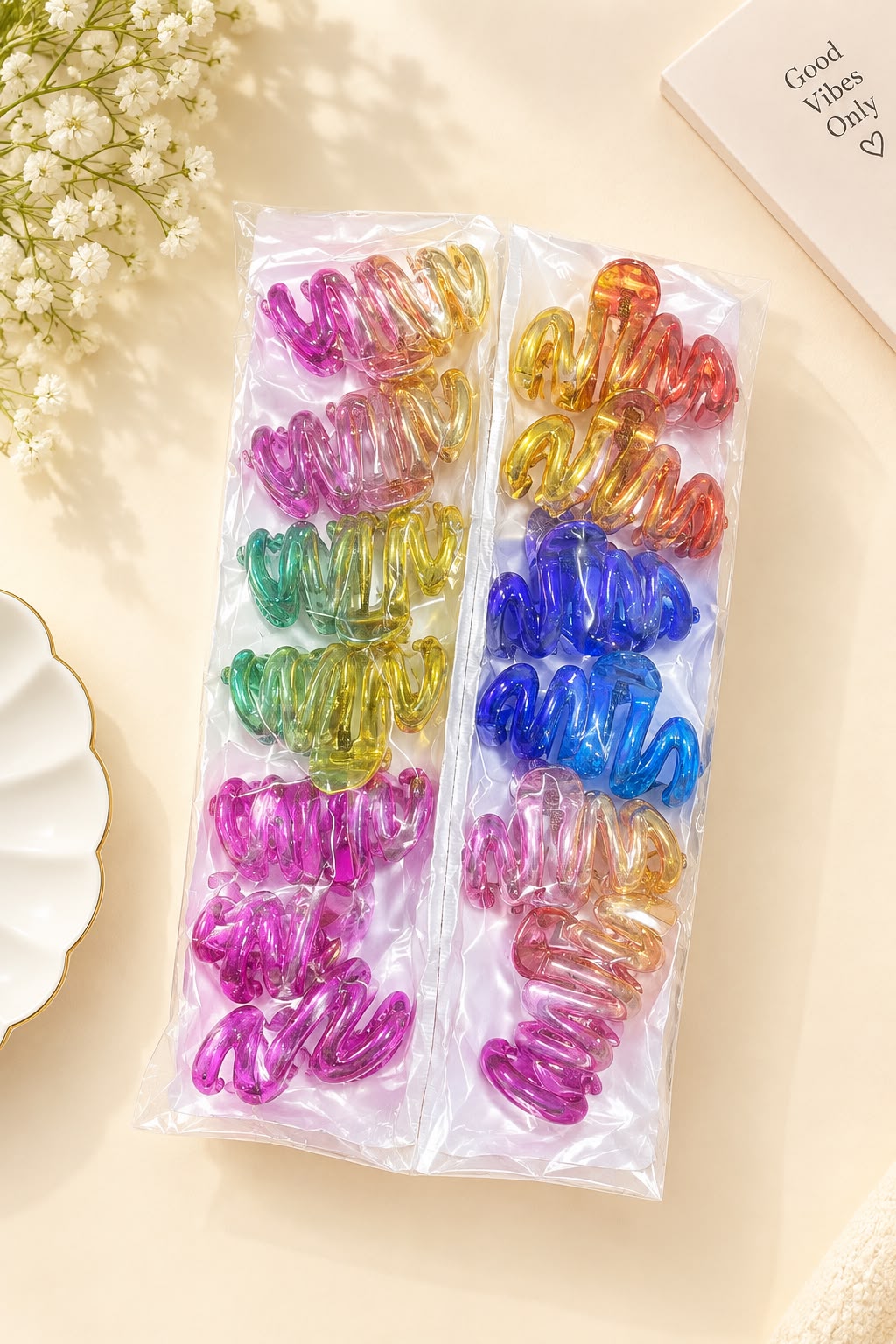12-Piece Spiral Hair Claw Clips Set