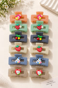 Cute Cartoon Hair Claw Clips 12 pcs