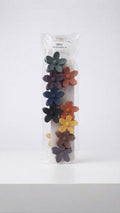 Matte Star-Shaped Hair Claw Clips Set (12-Pack)