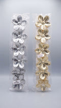 Flower-Shaped Hair Claw Clips Set (12-Pack)