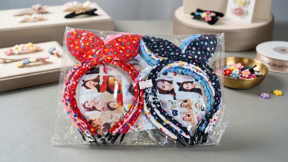 Kids & Girls Floral Bunny Ear Headbands