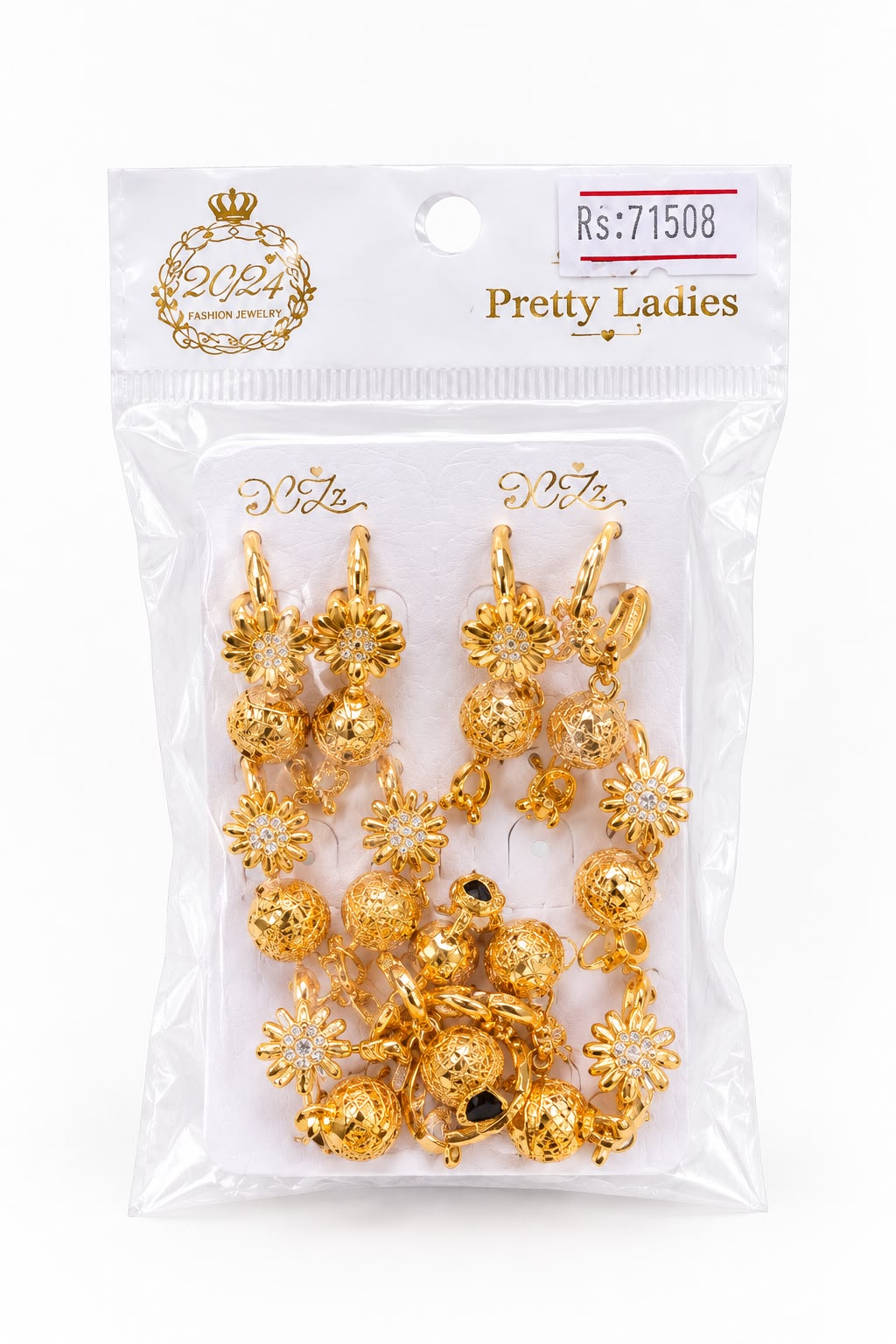 Elegant Gold-Tone Fashion Jewelry Set of 6