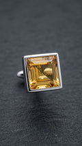 Octagonal Crystal Stud Earrings