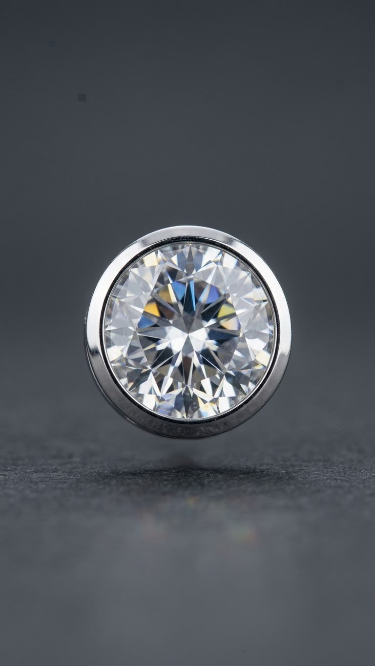 Octagonal Crystal Stud Earrings