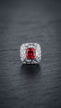 Octagonal Crystal Stud Earrings