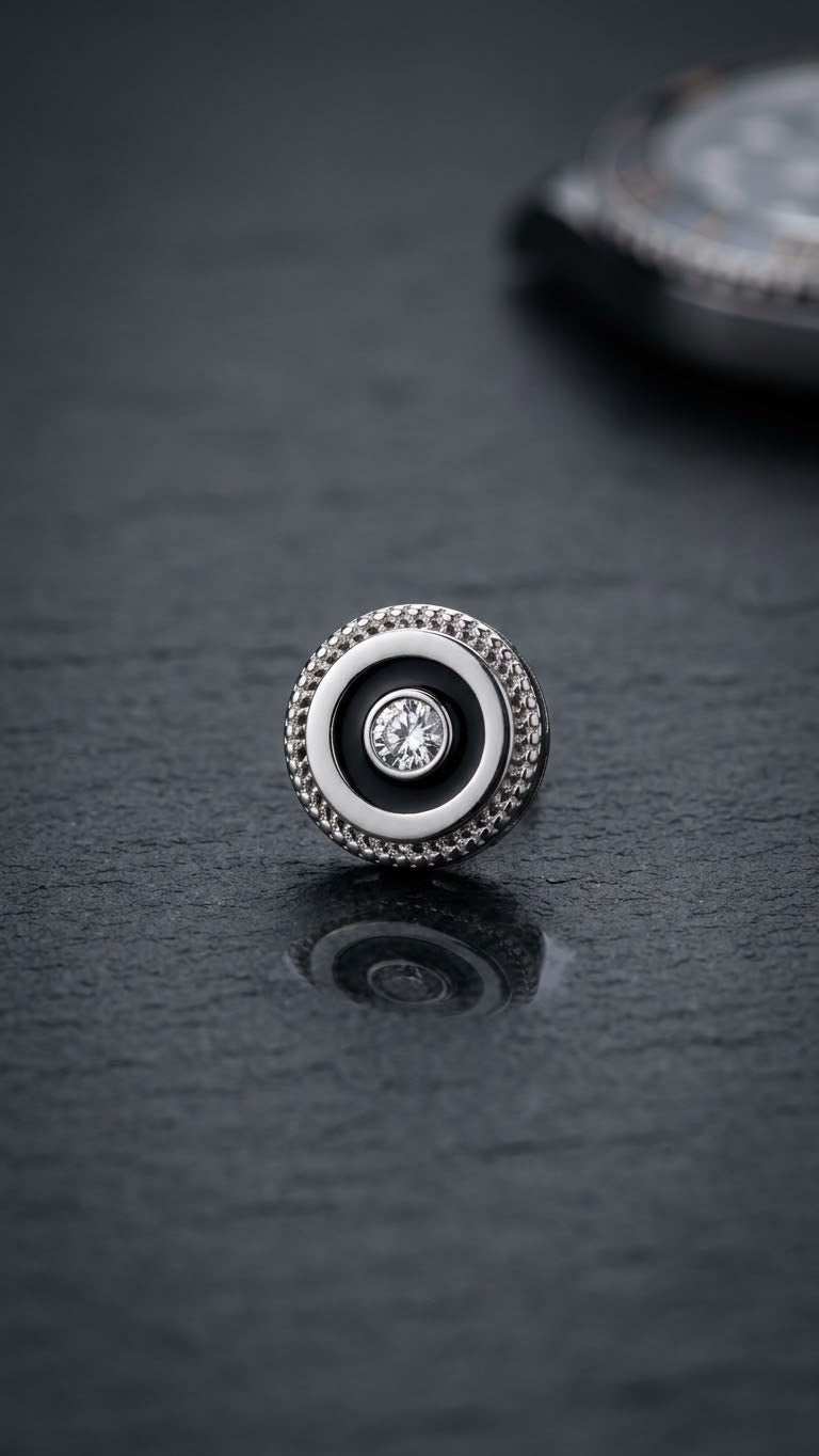 Octagonal Crystal Stud Earrings