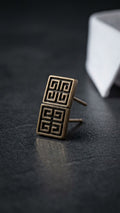Octagonal Crystal Stud Earrings (12)