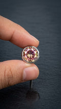 Octagonal Crystal Stud Earring (12)