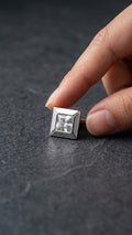 Octagonal Crystal Stud Earrings (12)