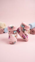 Plush Fleece Baby Booties (Pack of 12)