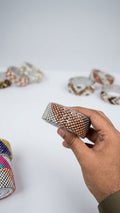 Handcrafted Beaded Metallic Pins