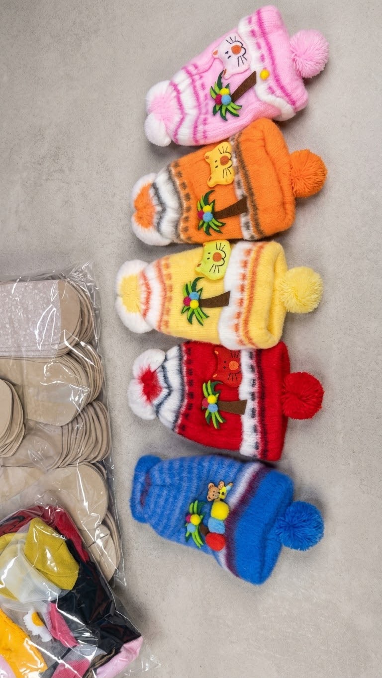 Adorable Animal Baby Knit Hats(Pack of 12)