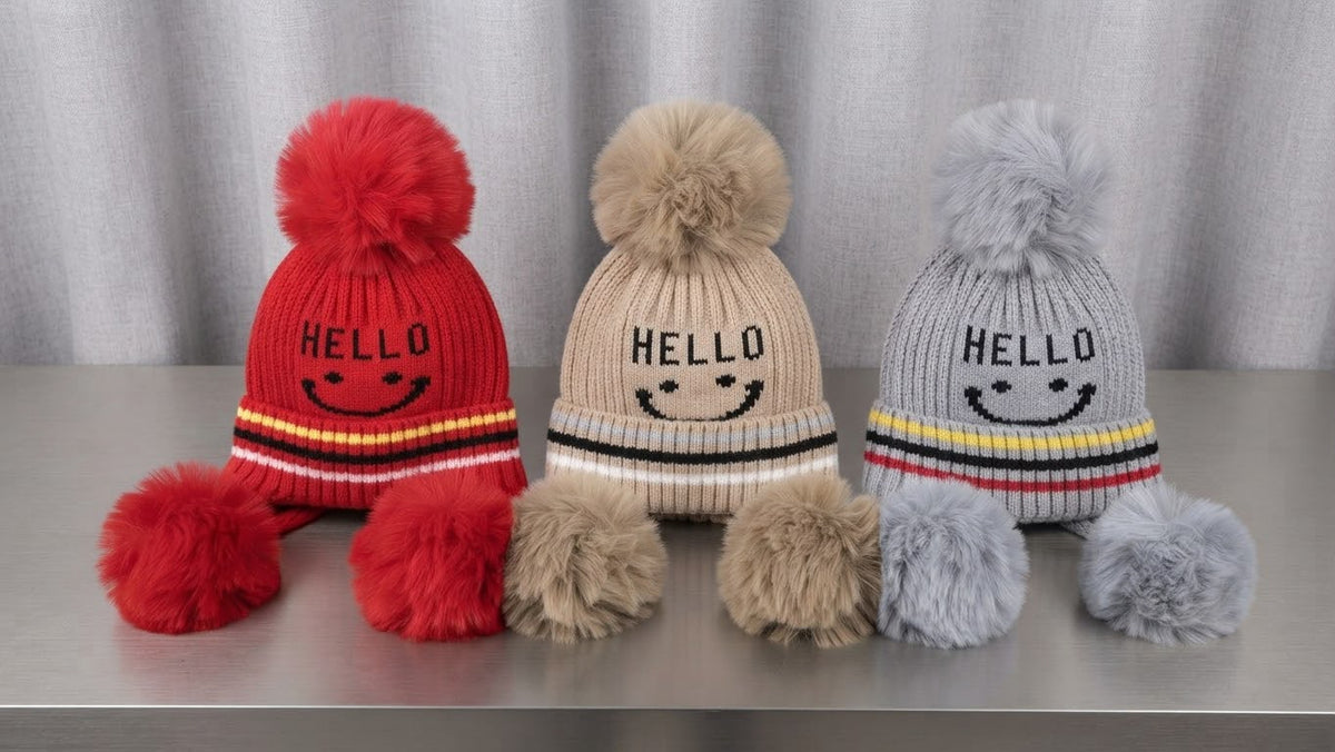 Premium Kids Knitted caps (Set of 12)