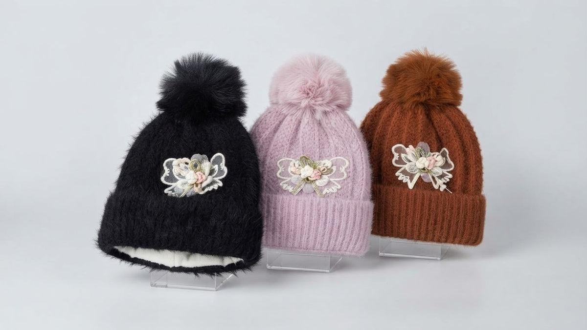 Elegant Faux-Angora Beanie (Pack of 12)