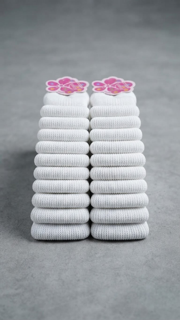 MMJ Premium Multi-Color Elastic Hair Ties Pack of 48