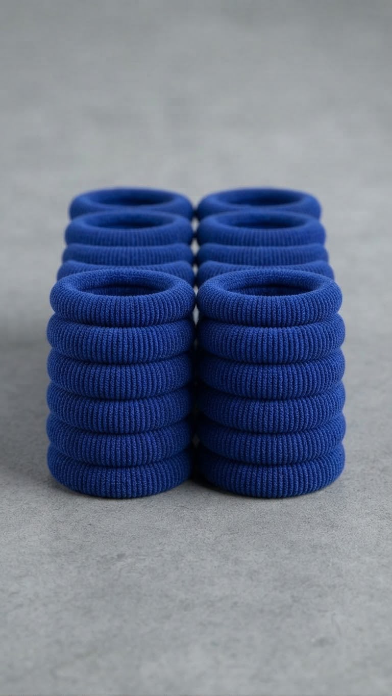 MMJ Premium Multi-Color Elastic Hair Ties Pack  of 12