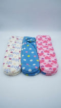 Women's Printed Fleece Thermal Winter Socks (Pack of 12)