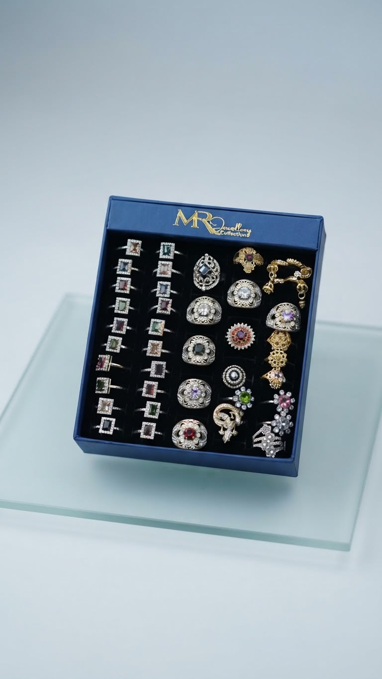 MR Jewellery Assorted Fashion & Gemstone Ring Set of 50