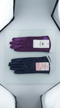 Women's Polka-Dot Lace-Trim Fashion Gloves Set