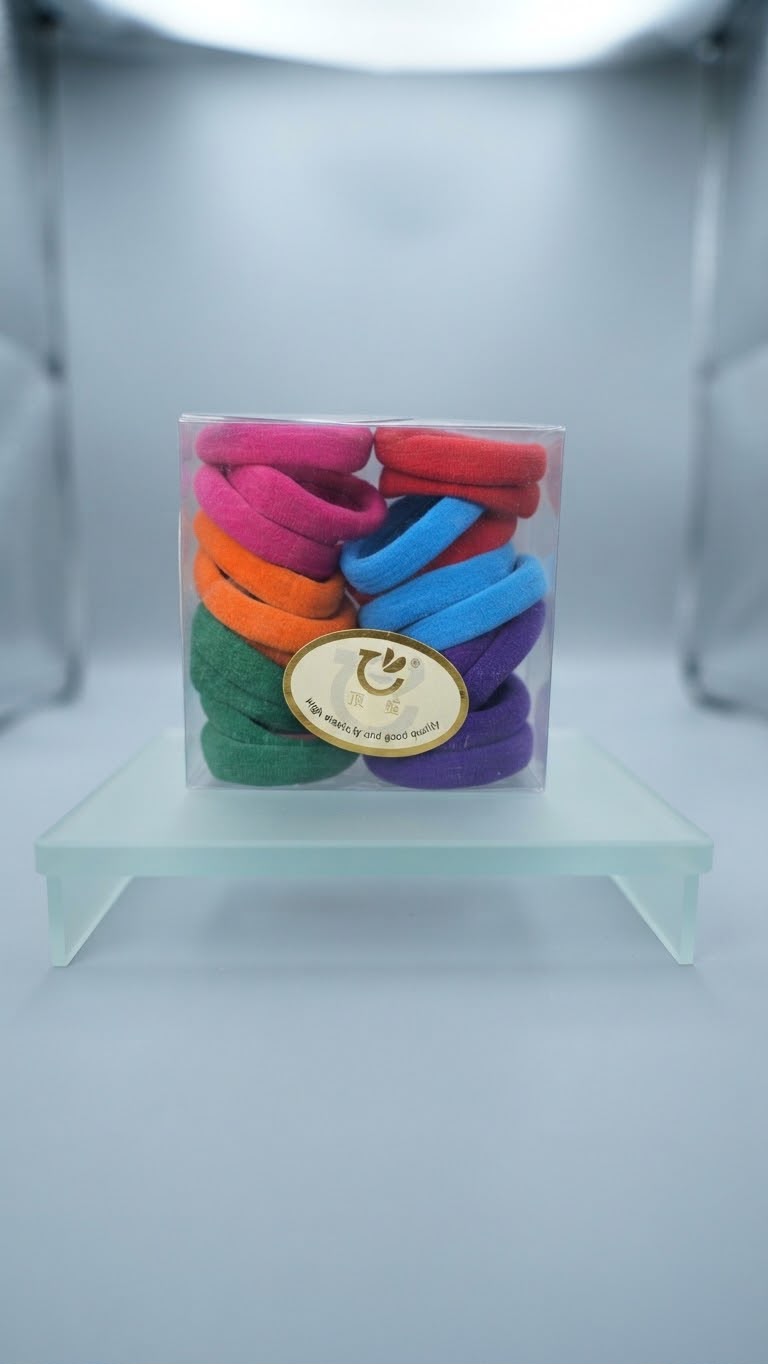 Multi-Color High-Elasticity Seamless Hair Ties (Pack of 20)