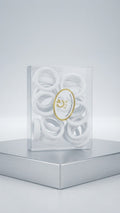 White High-Elasticity Seamless Hair Ties (Pack of 30)