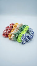 Premium Knitted Ruffle Hair Scrunchie & Headband Set of 12