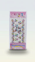 Multicolor Floral & Wave Crystal Gem Stickers (Pack of 12)