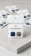 Matte Textured Square Hijab Magnet Set of 12