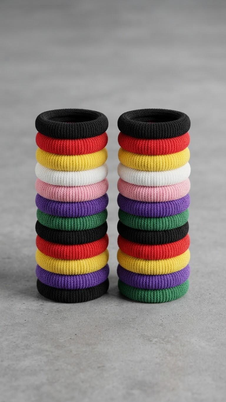 MMJ Premium Multi-Color Elastic Hair Ties Pack of 30